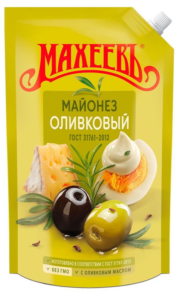 

Майонез Махеевъ Оливковый 50.5% 800 мл