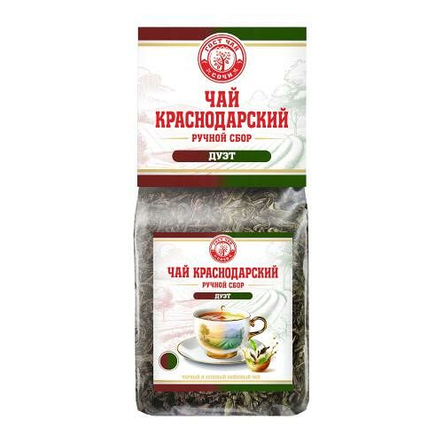 Чай Краснодарский ручной сбор Дуэт черный и зеленый 100 г