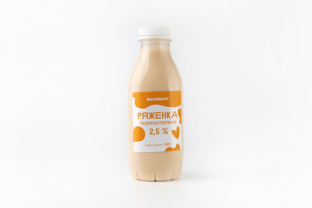 

Ряженка Вкусвилл 2.5% 450 г