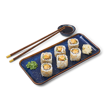 

Ролл Азбука Вкуса Хрустящая Филадельфия с семгой и кунжутом 6 шт., 195 г