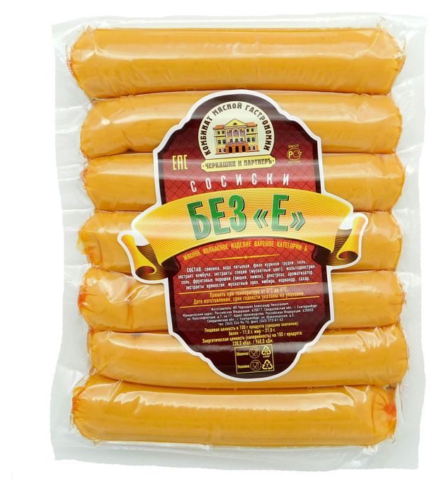 

Сосиски Черкашин и ПартнерЪ Без Е 285 г