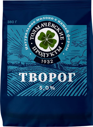 

Творог Толмачёвские продукты 5% 380 г