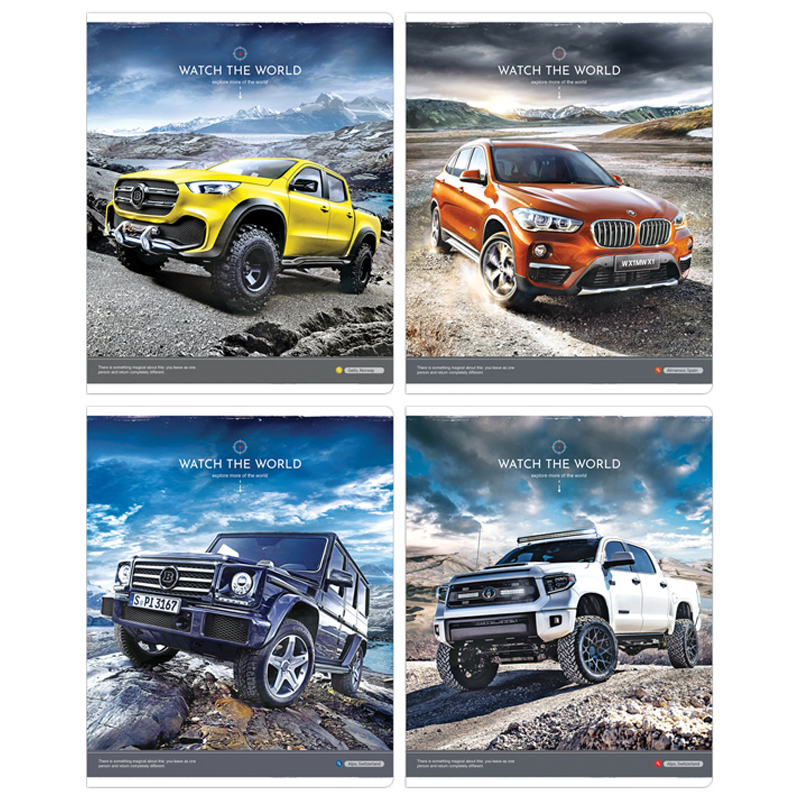 

Тетрадь ArtSpace Покорители бездорожья А5, 48 листов, в линейку, 1 шт., дизайн в ассортименте