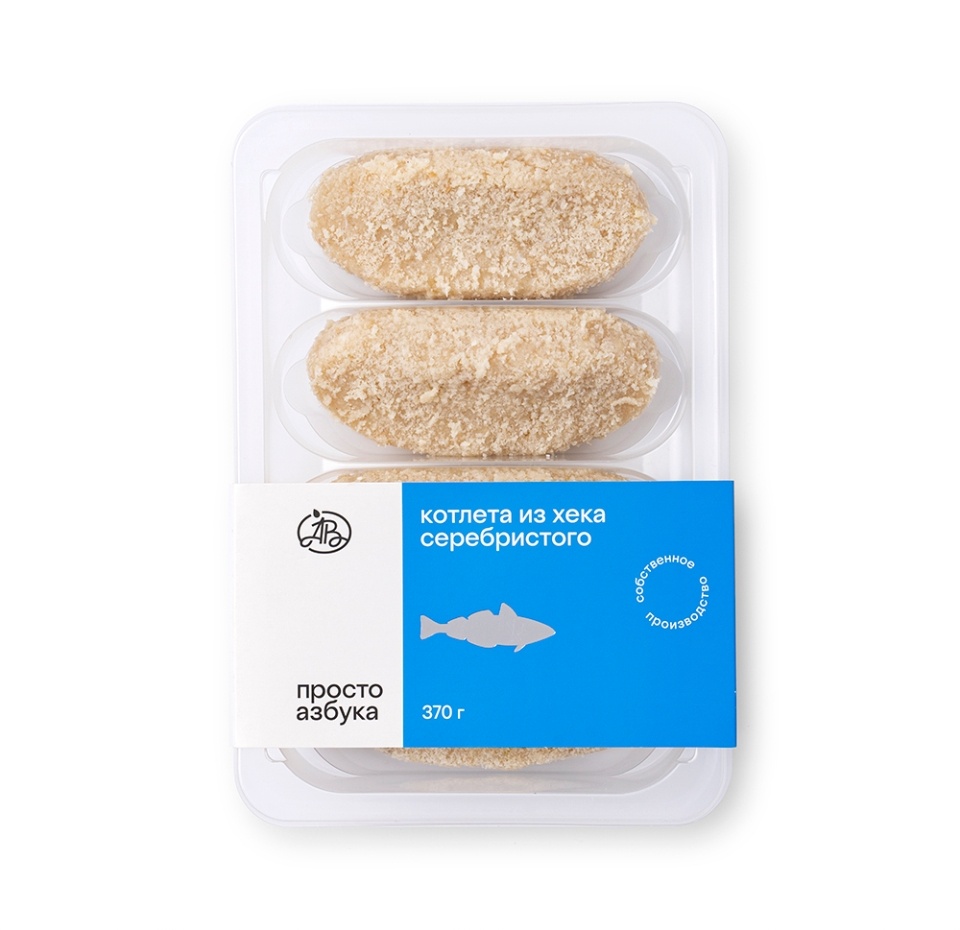 

Котлеты рыбные Просто Азбука из хека серебристого охлажденная, 370 г