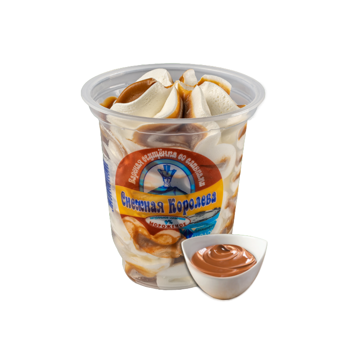 

Мороженое Снежная Королева Вареная сгущенка со сливками 9% без змж 155 г