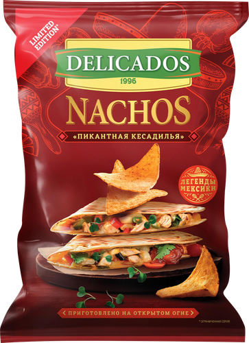 

Начос Delicados Пикантная кесадилья 140 г