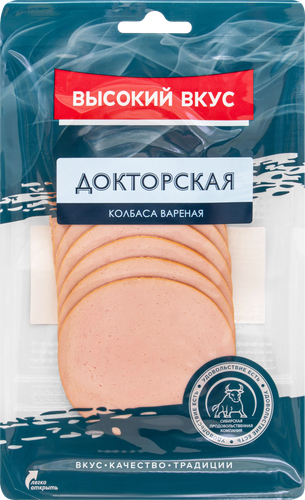 

Колбаса вареная Высокий вкус Докторская нарезка 150 г