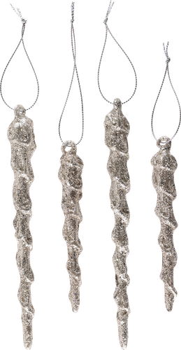 

Набор украшений Platinum choice Ледяные сосульки 10–11 см 4 шт.