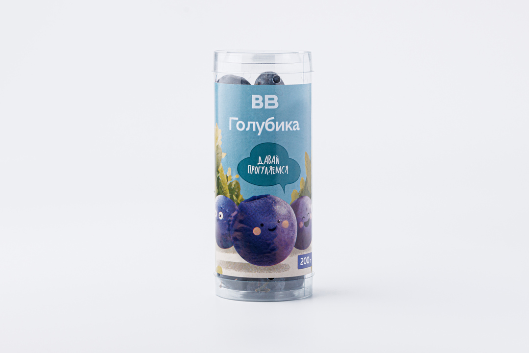 

Голубика ВкусВилл крупная в тубусе 200 г