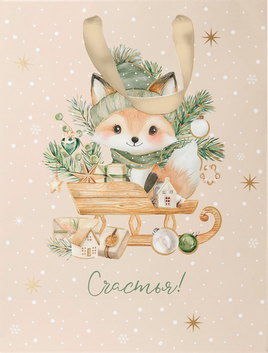 

Пакет подарочный City home Trade Christmas Woodland 25.5х31.5х11 см 1 шт дизайн в ассортименте