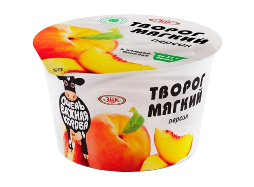 

Творог мягкий Очень Важная Корова персик 4.2% БЗМЖ 125 г
