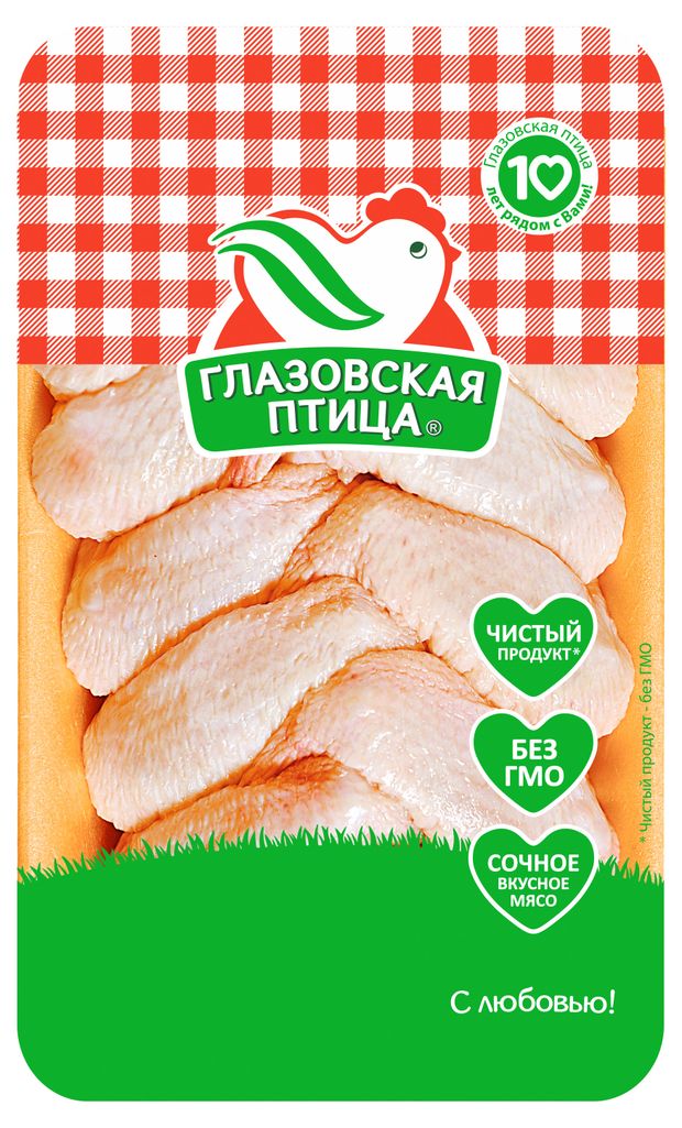 

Крыло цыпленка Глазовская птица охлажденное вес