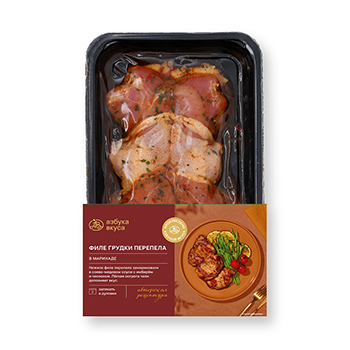 

Филе грудки перепела Азбука вкуса в маринаде 200 г