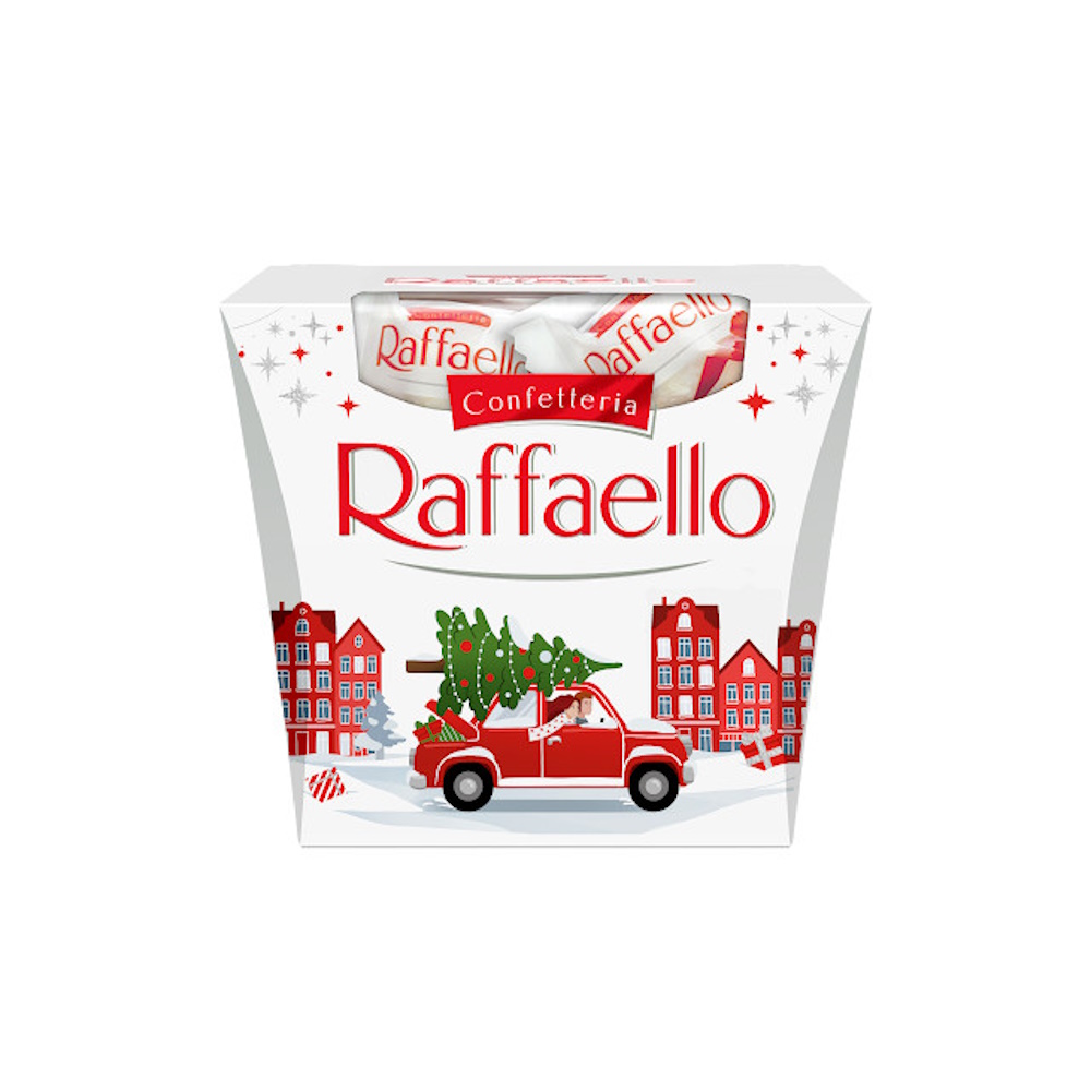 

Конфеты Raffaello с цельным миндальным орехом в кокосовой обсыпке 150 г дизайн в ассортименте