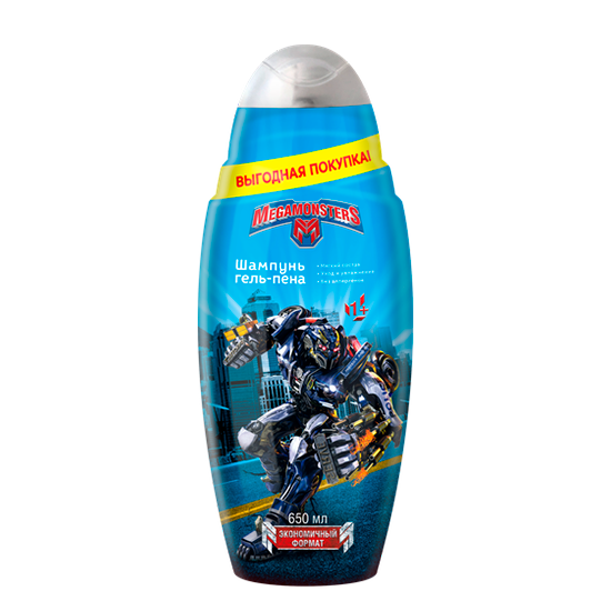 

Гель-шампунь-пена Megamonsters 3в1 650 мл