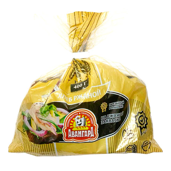 

Хлеб Авангард на ржаной закваске ржано-пшеничный нарезка 400 г