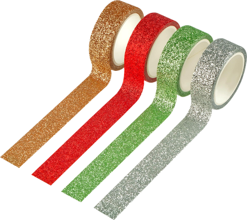 

Набор лент клейких декоративных Meshu Sparkles 4 шт