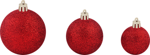 

Набор елочных шаров Homeclub разного размера, пластик Арт. TS2699-01F30R/9902408, 30 шт