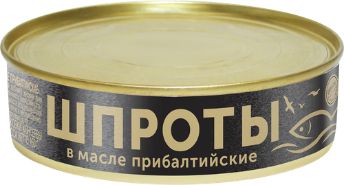 

Шпроты Главпродукт в масле прибалтийские 160 г ж/б