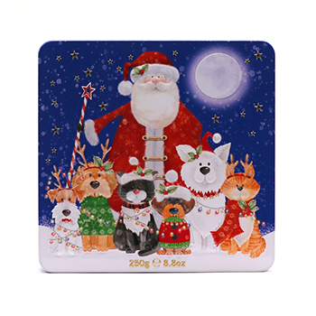 

Печенье Farmhouse Biscuits Santa, Cat and Dog Tin 250 г
