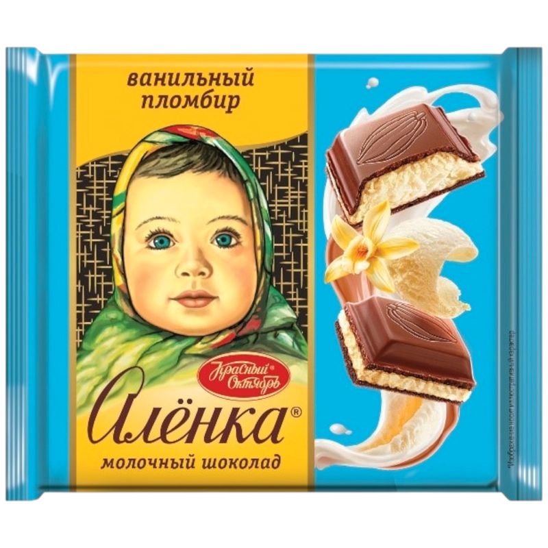 

Шоколад молочный Алёнка Ванильный пломбир 67 г