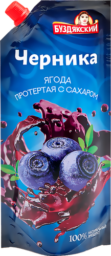

Черника Буздякский протертая с сахаром, 280 г