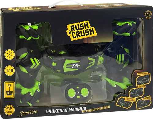 

Игрушка Rush&Crush Трюковая машина на радиоуправлении со звуковыми эффектами