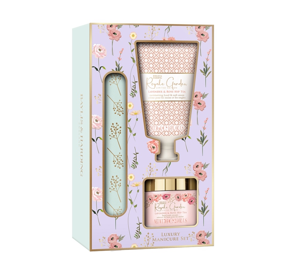 

Подарочный набор Baylis&Harding Royale Garden Luxury Manicure Set Lavender & Rose Hip Tea 120 г