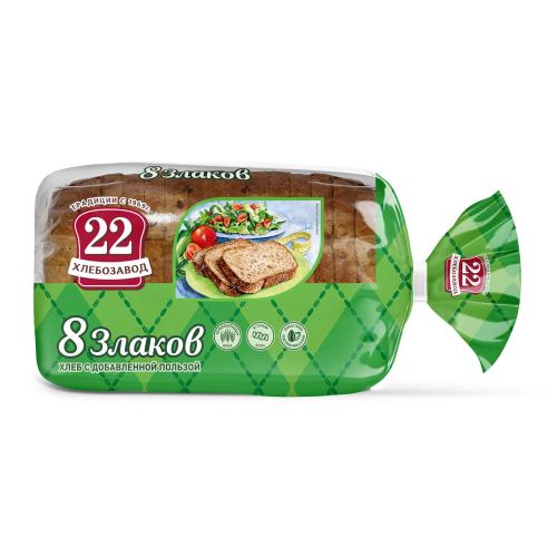 

Хлеб Хлебозавод №22 8 злаков 270 г