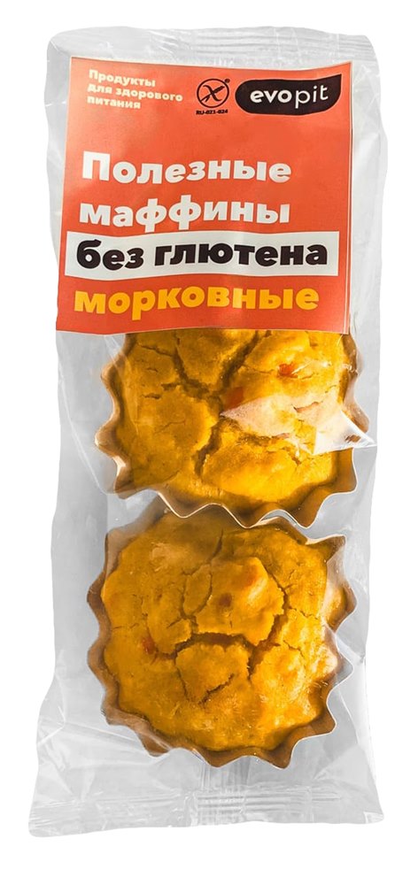 

Маффин Evopit морковный без глютена 180 г