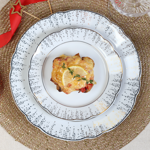 

Филе рыбы Лента Fresh запеченное с помидорами и грибами под сыром вес