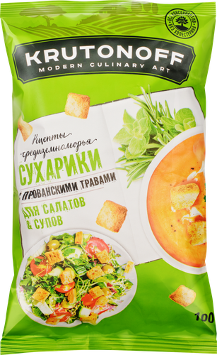 

Сухарики для салатов и супов Krutonoff с прованскими травами 100 г