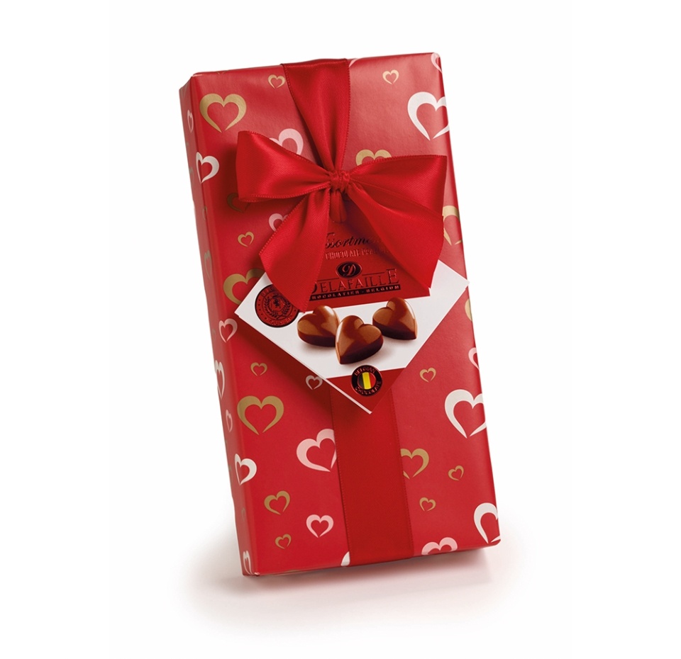 

Шоколадные конфеты Delafaille Пралине Сердца 100 г