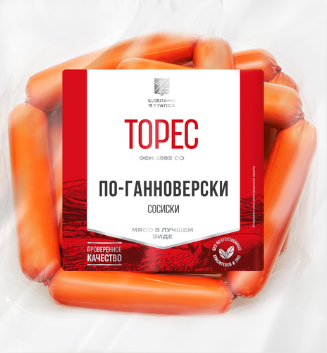 

Сосиски ТОРЕС По-ганноверски МГС вес до 1кг