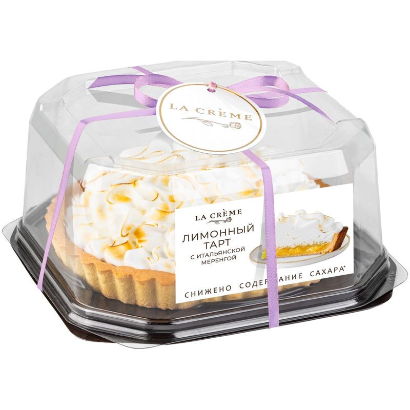 

Пирог La Creme Лимонный тарт с итальянской меренгой 600 г