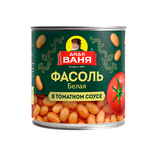 

Фасоль белая Дядя Ваня в томатном соусе 400 г