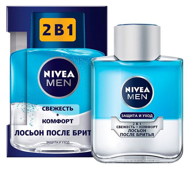 

Лосьон после бритья Nivea men 2 в 1 Свежесть и Комфорт 100 мл