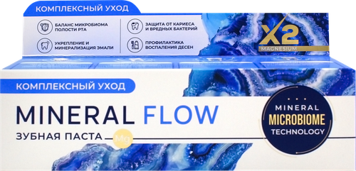 

Зубная паста PSLAB Mineral flow Комплексный уход 100 г
