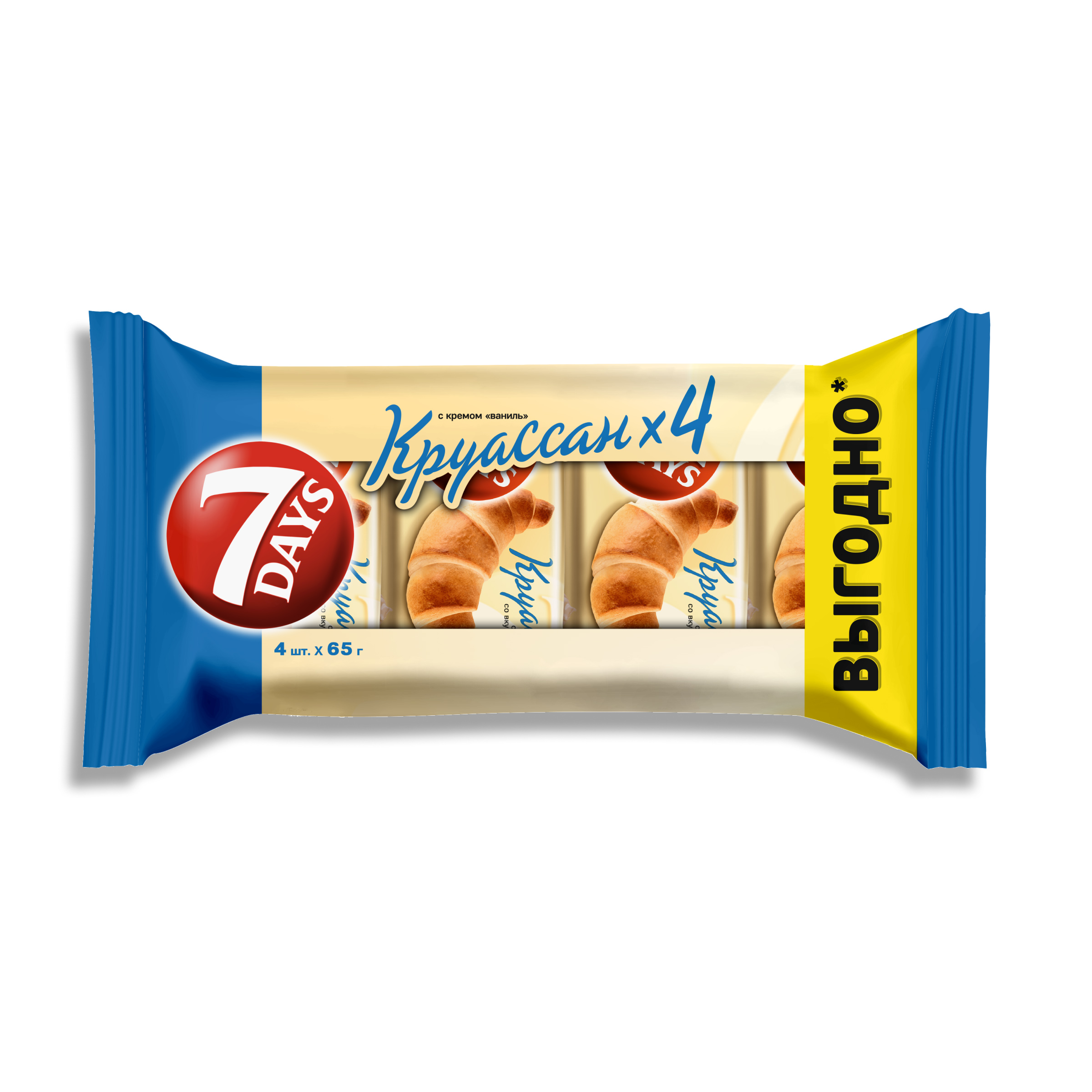 

Круассан 7 Days с кремом со вкусом ваниль 260 г