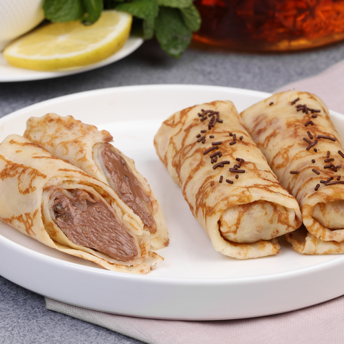 

Блины Ресто шик с бананом и орехово-шоколадной пастой 160 г