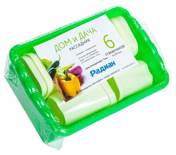 

Ящик для рассады MULTIDACHA Дом и Дача на 6 стаканчиков