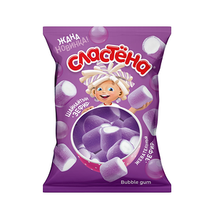 Зефир жевательный сластена bubble gum 75 г