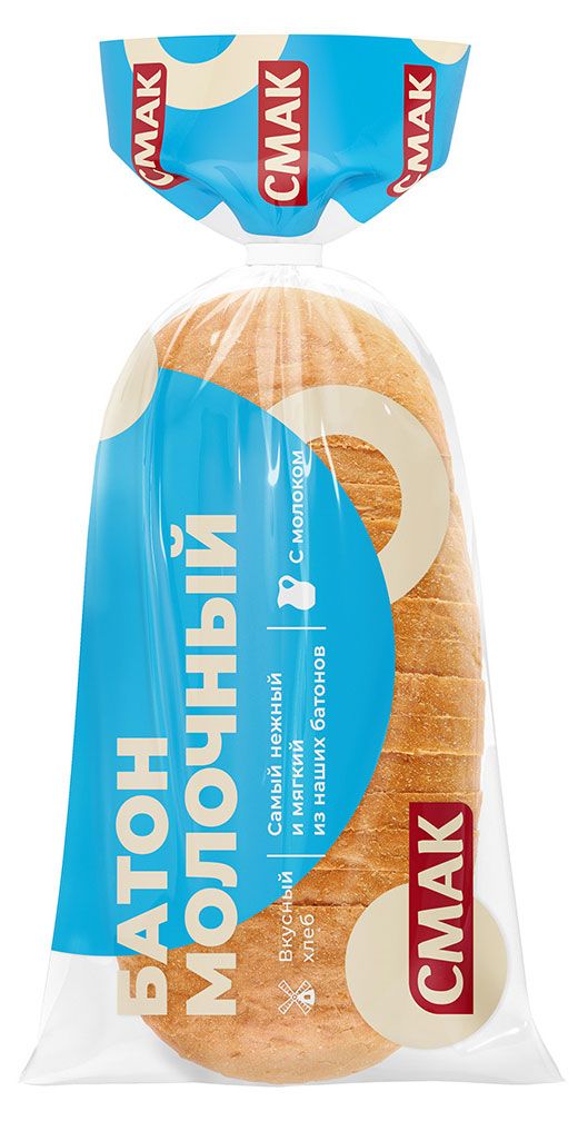 

Батон Смак Нарезной молочный нарезка 330 г