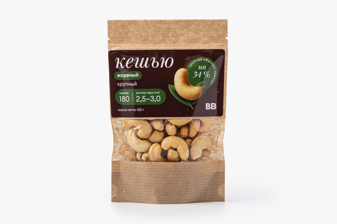 

Кешью ВкусВилл жареный крупный 100 г