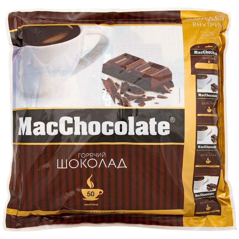 

Растворимый какао-напиток MacChocolate горячий шоколад 50 шт. 1000 г