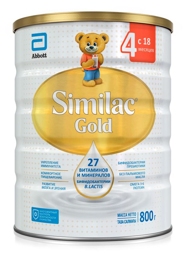 

Молочная смесь сухая Similac Gold 4 от 18 месяцев 800 г
