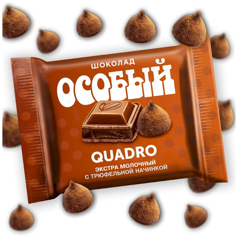 

Шоколад экстрамолочный Фабрика имени Крупской Особый с трюфельной начинкой 82 г