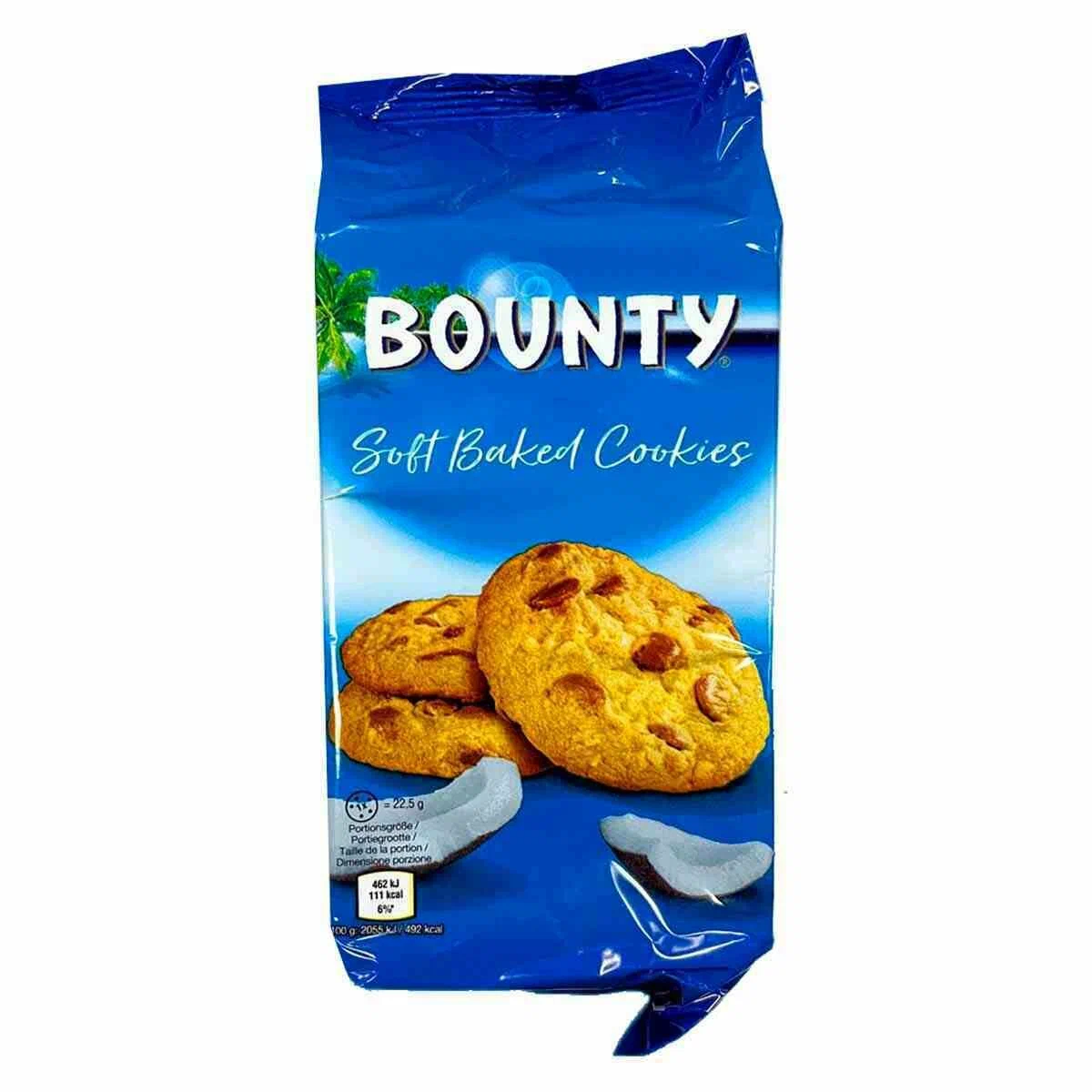 

Печенье мягкое Bounty с кусочками молочного шоколада и кокосом 180 г