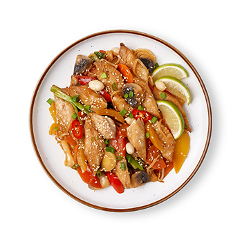 

Филе сибаса От бренд-шефа АВ в устричном маринаде с овощами вес