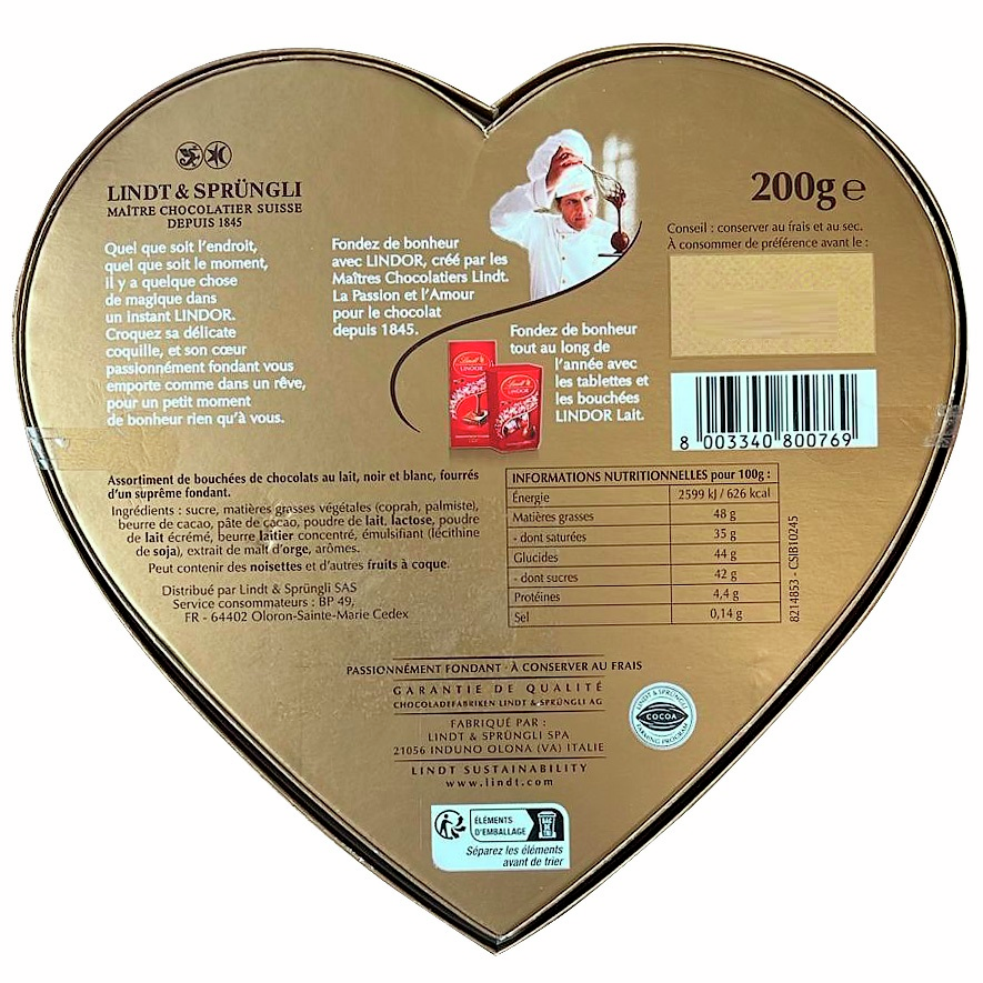 

Конфеты Lindt Lindor ассорти сердце 200 г